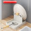 (Creamy White) Foldable Pot Cover Rack, Space-Saving Spoon Holder 4