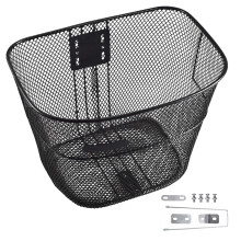 (Includes short support and accessories) Universal Heavy Duty Bike Basket for Most Bikes