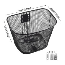 (Included with accessories and no support) Universal Heavy Duty Bike Basket for Most Bikes
