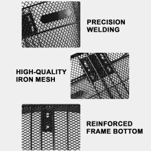 (Included with accessories and no support) Universal Heavy Duty Bike Basket for Most Bikes