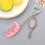 (Pink) Cute Mini Comb & Mirror Keyring for Home Decor 4