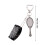 (Black) Cute Mini Comb & Mirror Keyring for Home Decor 1
