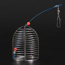 (L) Stainless Steel Fishing Bait Trap - Durable & Effective