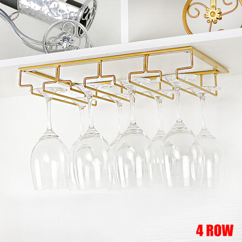 (4 Row) Under Cabinet Wine Glass Rack - 50 chars 2