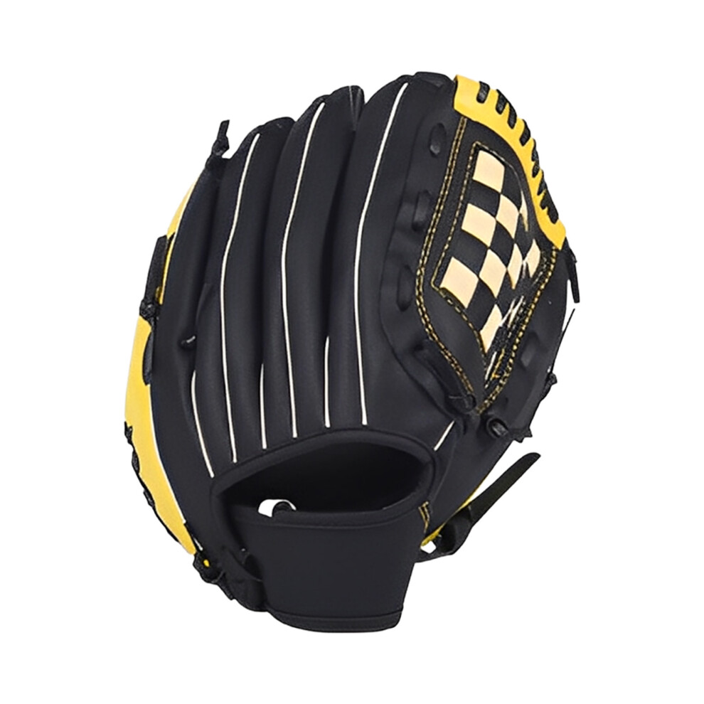 Photos - Baseball Bat Pro Baseball Glove for Competition & Practice(Yellow Black, M)