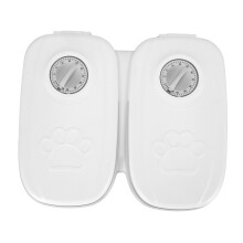 Schedule Meals for Cats and Dogs, LCD Display Automatic Pet Feeder, Multiple Pets Feeding System with Upgraded-chip Feeder with Lid, Portion Control