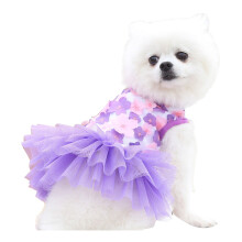 Cute Cotton Dog Dress for Spring, Easter & Birthday – Small to Large Sizes, Compatible with All Breeds
