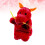 Chinesische Drachen-Plüschhandpuppe, rot, 1 Stück 1