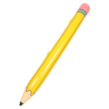 Yellow PVC Inflatable Pencil for Back to School Classroom Decoration and Party Use
