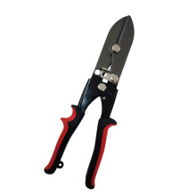 Professional Gutter Crimper Tool, 5-Blade Steel Design with Ergonomic Handle and for 24-28G Drainage Systems