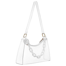 Clear PVC Shoulder Bag Stylish Lightweight 12x10x5 in
