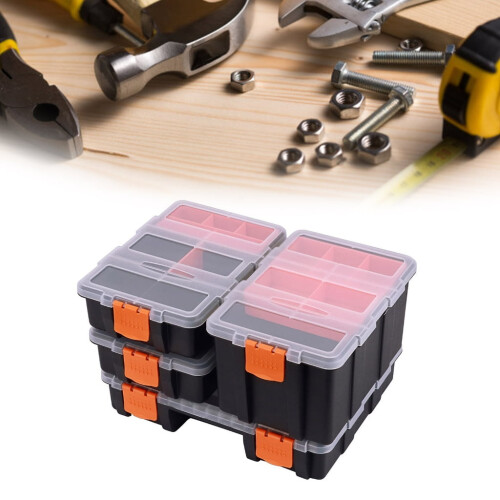 Modular Heavy Duty Tool Organizers Box With Adjustable Compartments And Ergonomic Handle For Professional Workshop Use 2