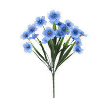 Artificial Flowers for Outdoors Artificial Flowers Home Simulation Creative Living Room Decoration Artificial Flower Bouquet (Blue)