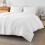 Ensemble de couette blanche bohème Queen en microfibre 3 pièces 1