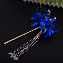 (3) Vintage Blue Hair Pins for Wedding Bridesmaid
