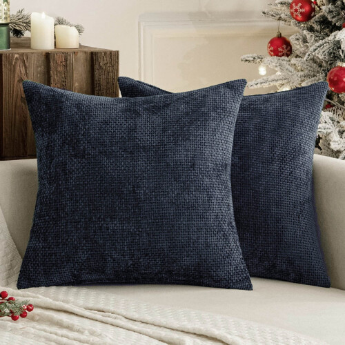 Fluwelen kussensloop effen kleur 45x45cm
