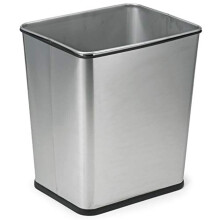 Prullenbak van 7 gallon voor onder de gootsteen met antislip rubberen voet.