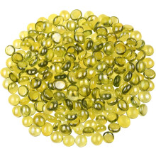 Perles de verre plates pour remplir de vase 1 lb 12-14 mm