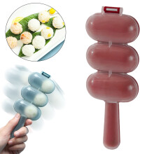 Rice Ball Maker Shake & Mold Sushi Mold DIY Rice Shaper for Bento Onigiri Lunch Boxes Creative Japanese Cooking Gadget and Kitchen Tool (1Pc 7"x3")
