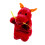 Chinesische Drachen-Plüschhandpuppe, rot, 1 Stück 6