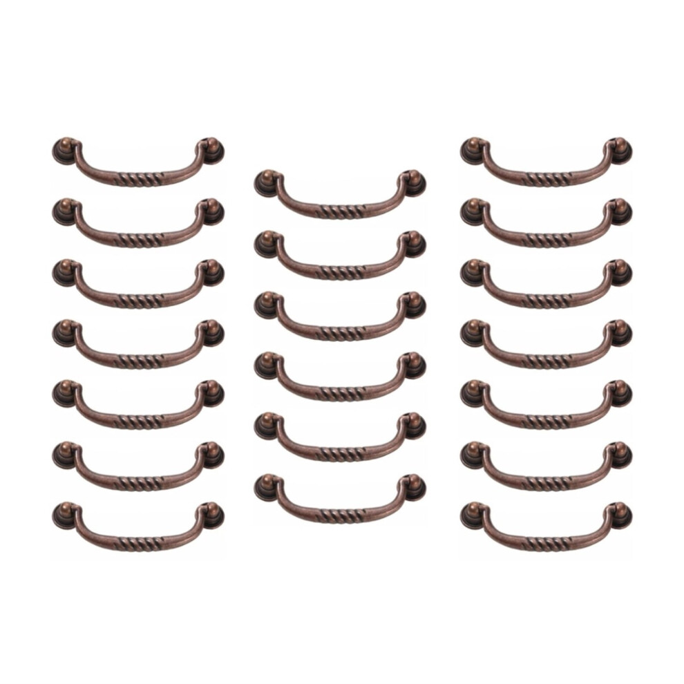 20Pcs 4.13 Inch Length Vintage Style Bail Drawer Pull Antique Copper Drawer Pull Cabinet Handle Dresser Pulls Hardware 9353595521094