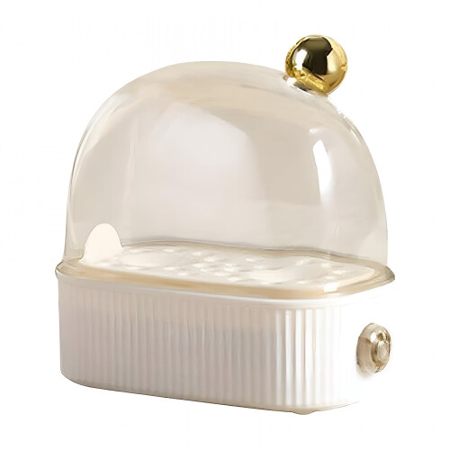 HIBIBUD Rapid Egg Cooker, 2-Egg Capacity, 220W, Auto Shut-Off, Soft/Medium/Hard-Boiled, Compatible with Kitchen Gadgets