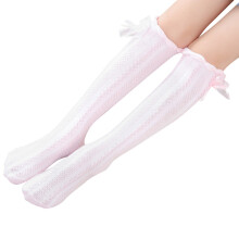 Toddler Socks,Socks Mesh Girls Medium Height Socks Bow Over Knee Socks Stockings,Baby Socks,One Size,Z01 Pink