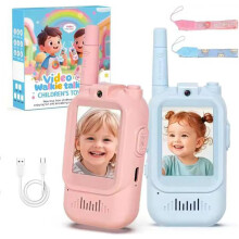 Video Intercom Kids Walkie Talkies 2 Pack Rechargeable with Video and Long Range