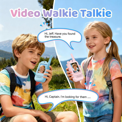 Βιντεο-walkie talkie για παιδιά, επαναφορτιζόμενη μετάδοση μεγάλων αποστάσεων, 1