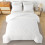 Ensemble de couette blanche bohème Queen en microfibre 3 pièces 3