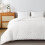 Ensemble de couette blanche bohème Queen en microfibre 3 pièces 4