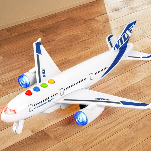 Simulated Airplane Model with Sound & Light | Interactive Educational Toy | Compatible with STEM Learning