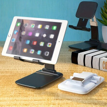 Best-Selling Lazy Retractable Phone Holder – Adjustable Angle/Height, Foldable, Portable, Metal Weighted Base, Compatible with All Mobile Phones