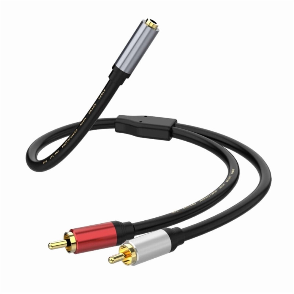 3.5Mm Female To Rca Male Stereo Auditory Cable Adapter For Connecting Smartphones And Laptops To Amplifiers And Speakers Gold 9496895128157