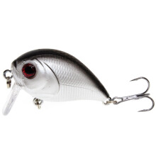 2PC Floating Bait 4.5CM 7G Fishing Hooks Wobbler Tackle Crankbait Artificial Lures With Hook