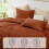 Fluffy Twin Comforter Set Terracotta Fleece 1 Comforter + 1 4
