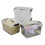 10.5 Quart Plastic Medium Storage Container, Clear Bin with Handle and Lid, 4-Pack 1