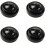 Mini Twin skrivbordsflagghållare svart Base4Pack 1