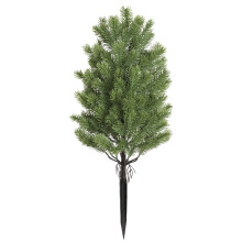 Artificial Cedar Topiary Ball Trees with Ground Spike Artificial Shrubs Bushes Pine Tree Evergreen UV Resistant for Indoor Outdoor Front Porch