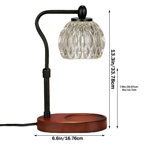 Lampe chauffe-bougie à intensité variable et hauteur réglable (1 unité) 1