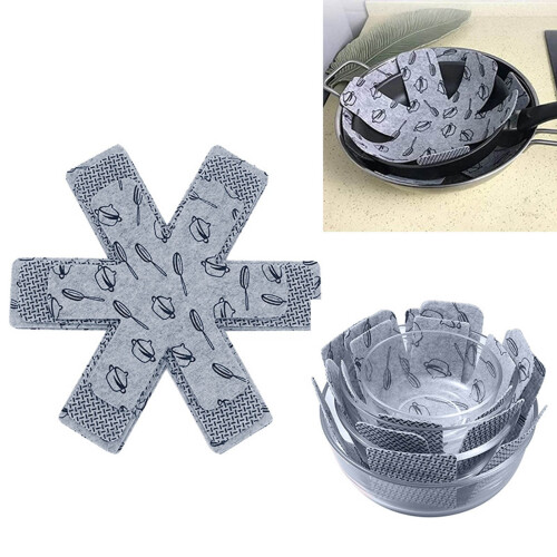 12-Pc Pot & Pan Protectors for Stacking – Scratch-Resistant Dividers, Compatible with Most Cookware 1