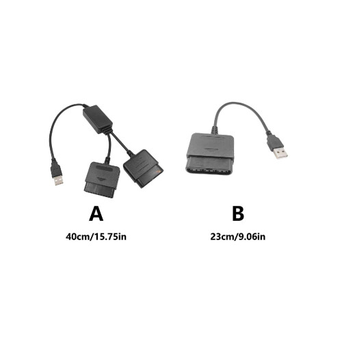 Game Controller Adapter Cable for PS3 Console to Dual for PS2 Controller / for PS2 PC to for PS3 Gamepad Converter Cable 2