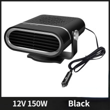 12V svart bærbar bilvarmer defroster 1000W