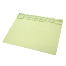 Folha de silicone verde flexível para artesanato, 30x45 cm (12x18 polegadas)
