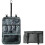 Beauty case da appendere, grigio, grande, multi-scomparto, pieghevole 1