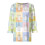 Women's Easter top with rabbit print, 3/4 sleeve, crew 5