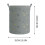 Hopfällbar tvättkorg grå 2-pack 40x33 cm 1