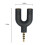 Sound Cable Adapter 3.5mm TRRS Headphone and Splitter Headphone Output Microphone Input 2PCS Convenient 2PCS 3