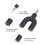 Sound Cable Adapter 3.5mm TRRS Headphone and Splitter Headphone Output Microphone Input 2PCS Convenient 2PCS 4