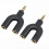Splitter per microfono e cuffie, cavo splitter audio TRRS da 3,5 mm per microfono, adattatore splitter per cuffie (2 pezzi) 3